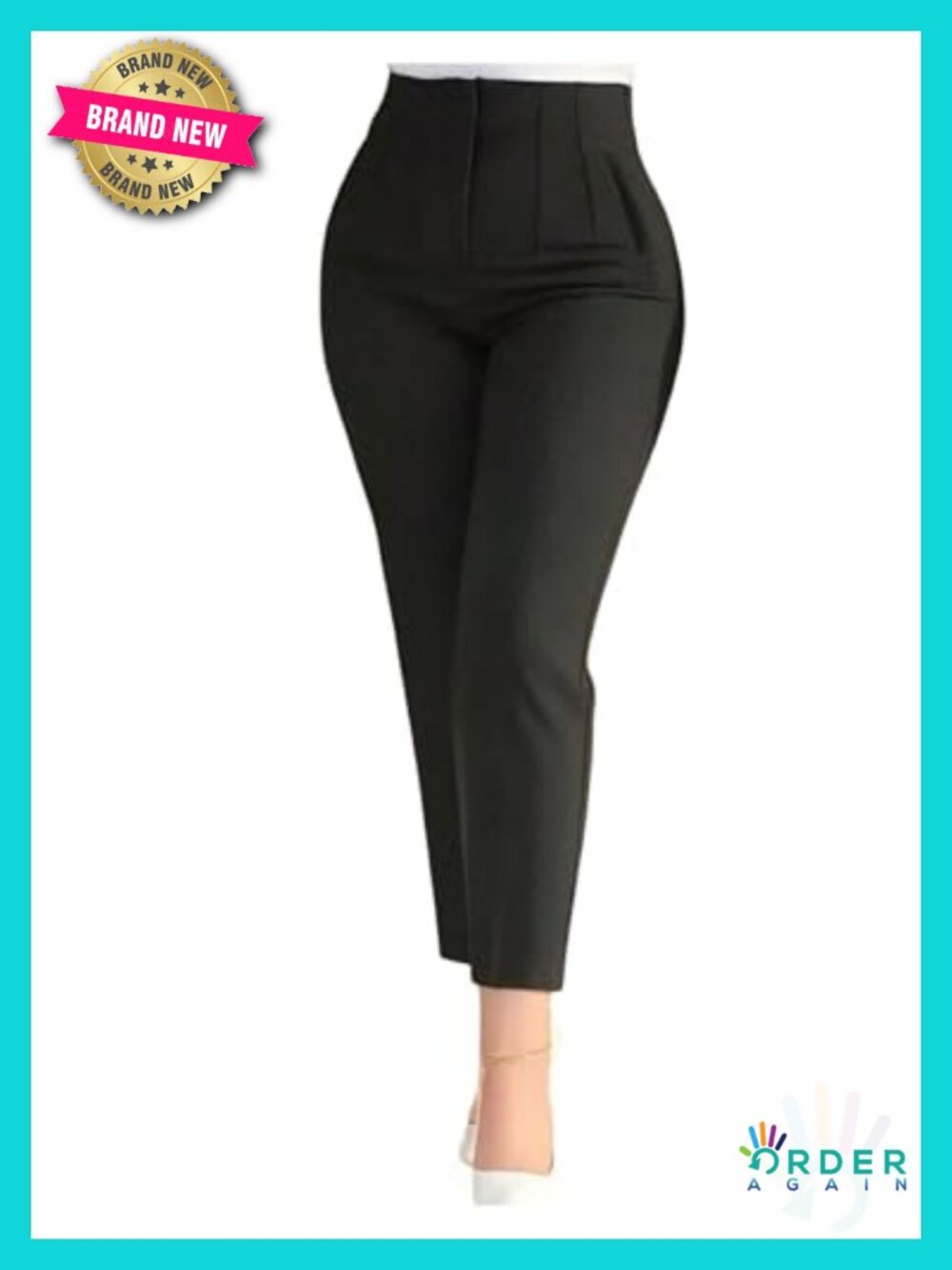 Low Rise Capri Dress Pants Business Casual Office Work Trousers